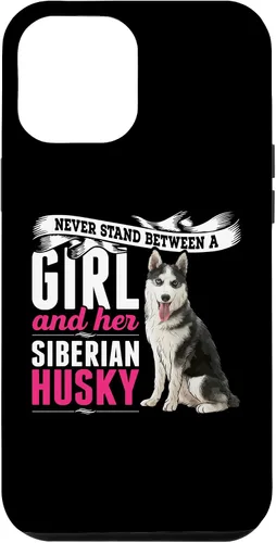Vista 25 de iPhone 16 Never Stand Between A Girl And Her Siberian Husky Dog Case
