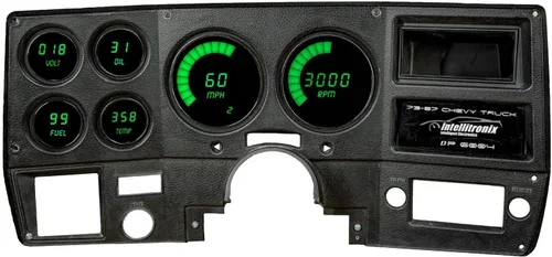 Vista 9 de Panel de medidor digital LED compatible con Chevy Truck 1973-87 (azul)