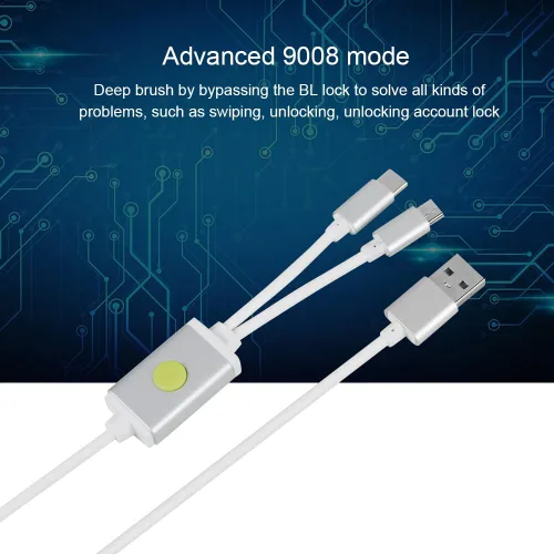 Vista 3 de DAUERHAFT Cable de flash profundo con modo de puerto abierto para bloqueos de cargador de arranque, resolver problemas de desbloqueo