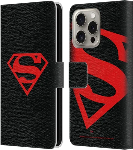 Vista 54 de Head Case Designs Funda de piel con licencia oficial de Superman DC Comics con logotipos negros y rojos compatible con Apple iPhone 11