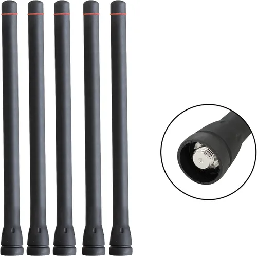 Vista 5 de Amasu 5 unidades FA-SC55V 136-174 MHz VHF antena 6.5 pulgadas compatible con IC-F3 F11 F14 F15 F16 F33 F34 F70 IC-F34 IC-F70 IC-F3020 IC-F3021