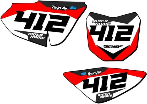 Vista 5 de 2004-2012 CRF 50F SG63 Custom MX matrículas Senge Graphics Kit compatible con Honda