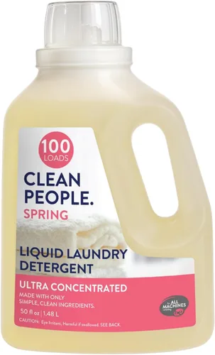 Vista 10 de The Clean People Detergente líquido para ropa, embalaje reciclable, lucha contra las manchas, ultra concentrado, jabón de lavandería, sin fragancia