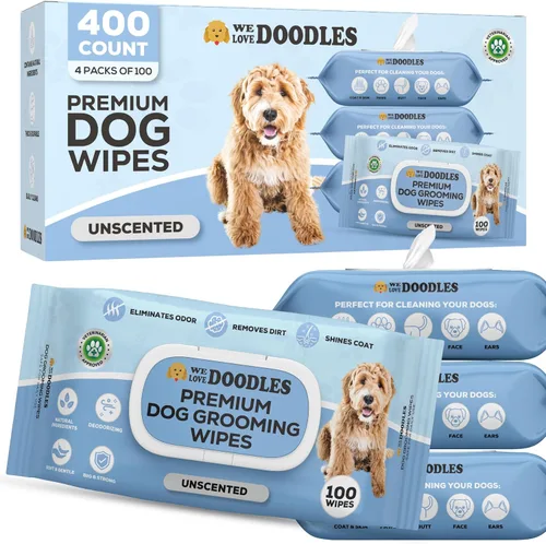 Vista 8 de Toallitas para perros, desodorizantes y limpieza, aroma a lavanda