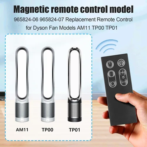 Vista 2 de Mando a Distancia de Repuesto para Ventilador Dyson AM11 TP00 TP01 con Magnético, Número de pieza 965824-06 965824-07