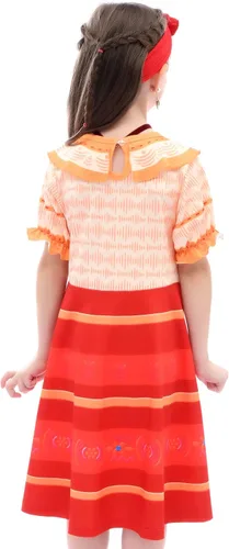 Vista 3 de Encanto Costume Dress For Girls Kids Princess Dress Up Clothes For Halloween Cosplay Birthdays As Girls Outfits Gifts