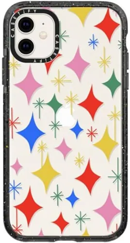 Vista 37 de Funda Impact de CASETiFY para iPhone 11 - Tiempo A Solas de Esther Kim - Negro Claro