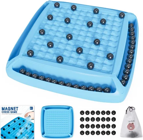 Vista 7 de Juego de imán, juegos familiares para niños y adultos, juegos de mesa para niños de 8 a 12 años, juegos magnéticos ideales para la noche