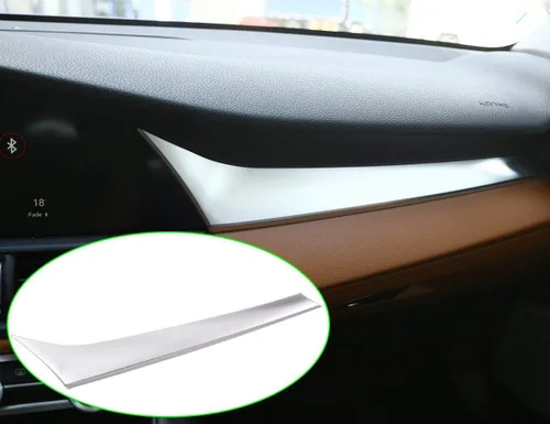 Vista 8 de YIWANG Panel de consola central de automóvil para Alfa Romeo Giulia 2016-2019 para conductor de mano izquierda (fibra de carbono)