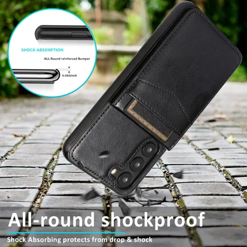 Vista 7 de Asuwish Funda para teléfono Samsung Galaxy S23 Plus/S23+ 5G de 6.6 pulgadas con protector de pantalla de vidrio templado y tarjetero para tarjetas