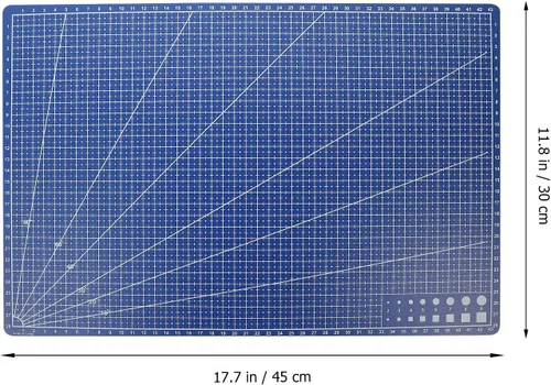 Vista 2 de Almohadilla de corte acolchado de doble cara A3 Material Pp 17.71x11.81 pulgadas Esteras de grabado para manualidades