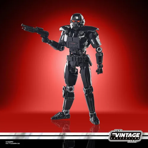 Vista 5 de STAR WARS The Vintage Collection Dark Trooper, The Mandalorian Figura de acción coleccionable de 3.75 pulgadas Star Wars The Vintage Collection