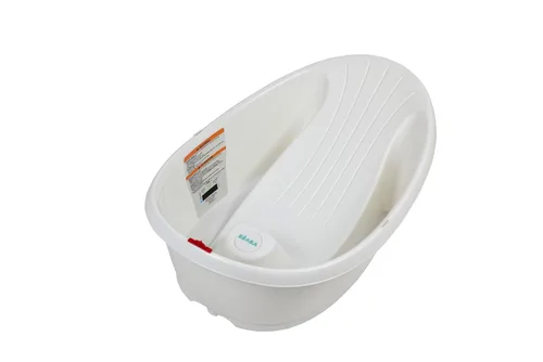 Vista 7 de OKBABY Splash - Baño para bebé, base antideslizante con termómetro digital de cristal líquido microencapsulado integrado, soporte de espalda en Gris