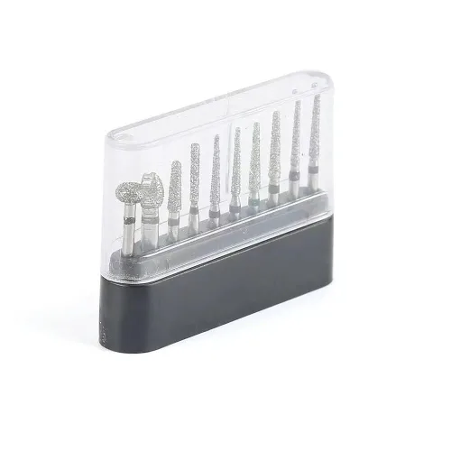 Vista 4 de 10 fresas Diamond Burs FG Diamond Burs, grano 120, medianas, compatibles con amoladora angular, amoladora de troquel, máquina de eje flexible