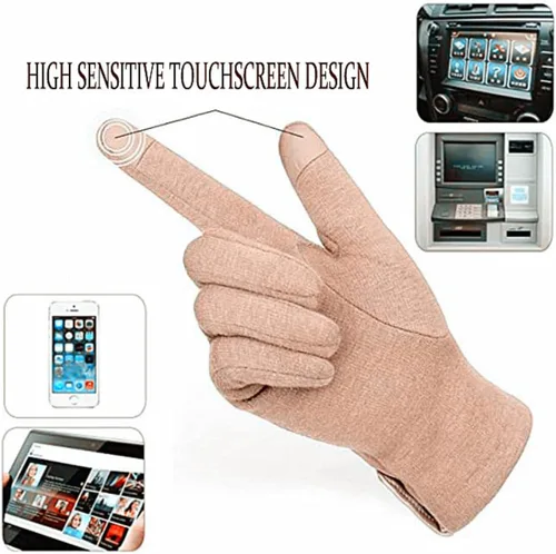 Vista 37 de Tomily - Guantes de forro polar para mujer con pantalla táctil