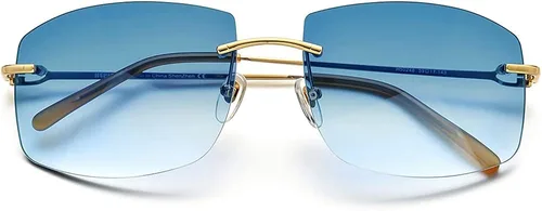 Vista 4 de HEPIDEM Gafas de sol cuadradas de gran tamaño para hombres con lente de nylon