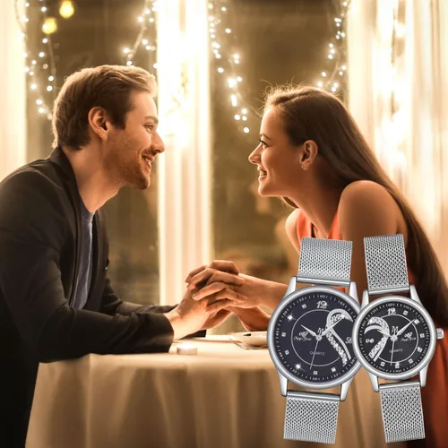 Vista 4 de ManChDa Relojes de pareja para él y para ella relojes para pareja