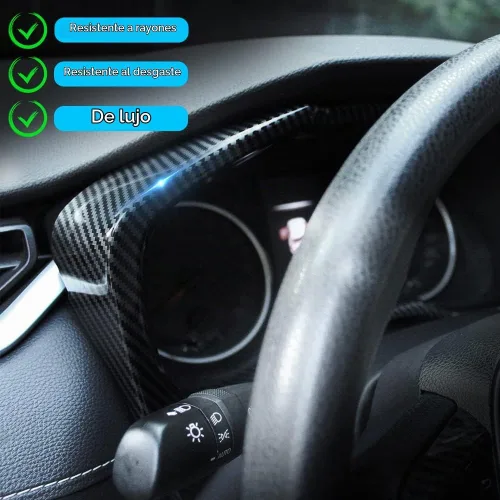 Vista 3 de para RAV4 Accesorios Cubierta Decorativa de Consola de Carbono Fibra Compatible con Toyota RAV4 2023 2022 2019 2020 2021 Panel de Consola