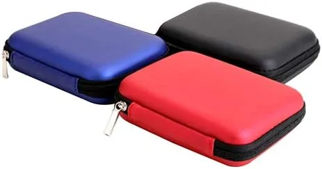 Vista 4 de Mini protector caso cubierta bolsa para 2,5 pulgadas USB disco duro externo HDD unidad de disco duro rojo