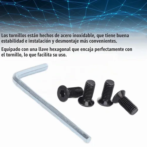 Vista 8 de VBESTLIFE E-Scooter Kit de herramientas de llave hexagonal, 4 piezas de tornillos de tubo de horquilla delantera para manillar E-Scooter con llave