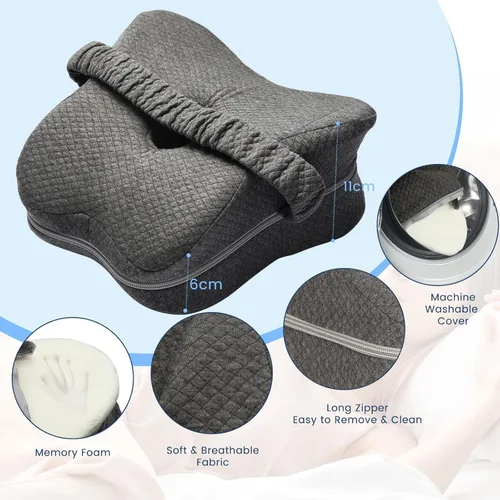 Vista 4 de Almohada de rodilla para dormir de lado, almohada larga de pierna de rodilla de 13.8 pulgadas para dormir de lado, almohada de espuma viscoelástica