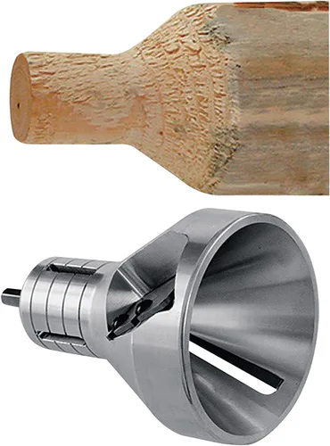 Vista 2 de Lumberjack Tools Cortador de espiga de registro industrial de 1", cortador de espiga premium (TTA1000)