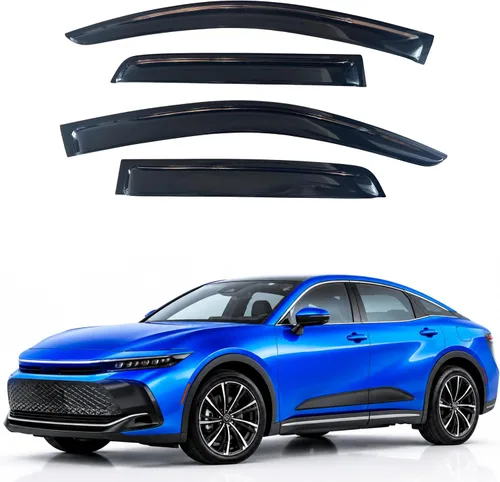 Vista 104 de Visera de ventana IG para Ford Focus Sedán y Hatchback 2012-2018, Protector de ventana lateral para lluvia y viento estilo Mugen, extra duradero
