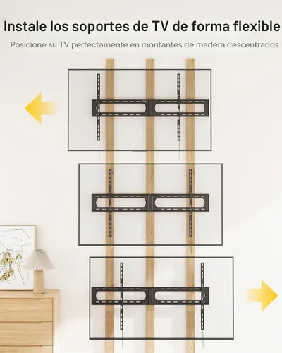 Vista 6 de monTEK Soporte de pared de TV inclinable resistente para televisores de 37