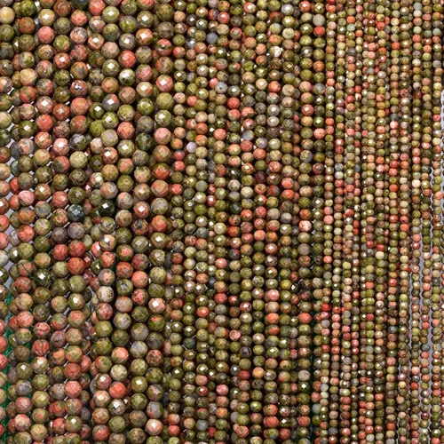 Vista 19 de 180 piezas 2mm Cuentas de piedras preciosas de turquesa africana natural facetada redonda suelta para hacer joyas