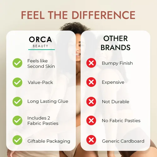 Vista 7 de Nipple Cover - Available in 6 Skin Tones, Adhesive Silicone Reusable Pasties, Covers Stickers Cacao