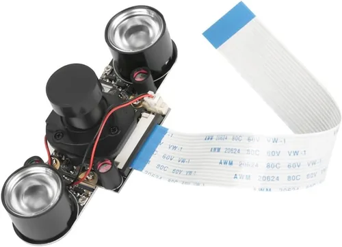 Vista 7 de Módulo de cámara de corte IR de visión nocturna de 5MP - para Raspberry Pi B 3/2, sensor OV5647 con luces IR de 850 nm, resolución 2592x1944