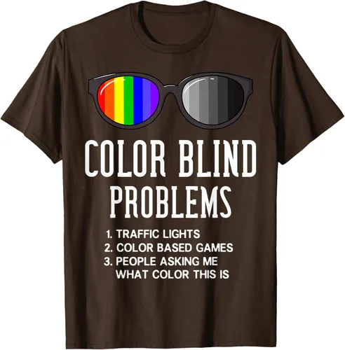 Vista 4 de Color Blind Problems - Camiseta para regalo con gafas de prueba