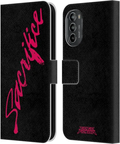 Vista 7 de Head Case Designs Funda de piel con licencia oficial de Bebe Rexha Neon Bite Me Key Art para Motorola Moto G82 5G