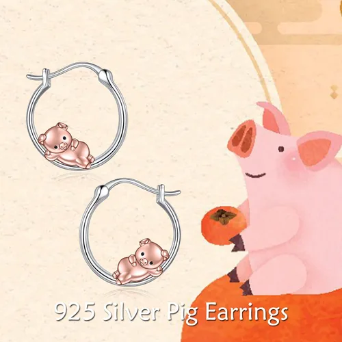 Vista 18 de VONALA Bonitos aretes de aro de plata de ley 925, regalos de cumpleaños para mujer