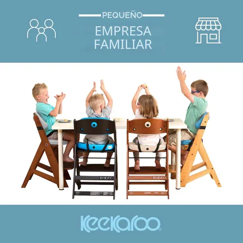 Vista 6 de Keekaroo Silla Alta Height Right con Bandeja, Espresso