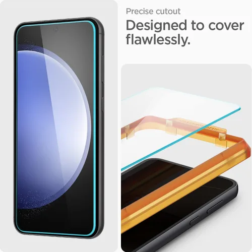 Vista 7 de Spigen Protector de pantalla de vidrio templado [GlasTR AlignMaster] diseñado para Galaxy S23 FE - Paquete de 2