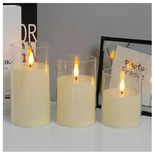 Velas Decorativas Juego x3 SIN LLAMA de IMPORTADORA
