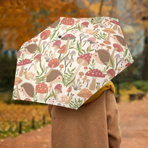 Vista 7 de ALAZA Eiffel Tower Paris Travel Umbrella Automatic Folding Sun Umbrella Windproof Uv Protection Compact Sun Rain Umbrella