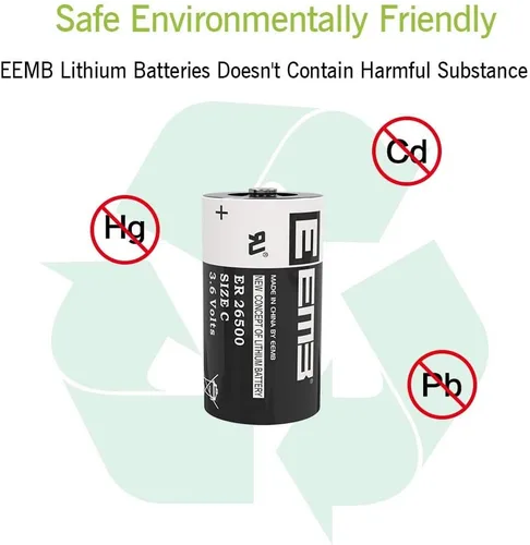 Vista 6 de EEMB ER26500 3.6V 9000mAh C tamaño batería de litio de alta capacidad Li-SOCL₂ batería no recargable LS26500 SB-C01 TL-2200 para monitor de presión