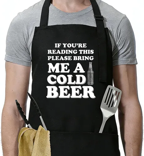 Vista 16 de Funny Apron for Men Women,Humorous Kitchen Apron- Grilling Cooking BBQ Accessories, Gift for Dad Husband