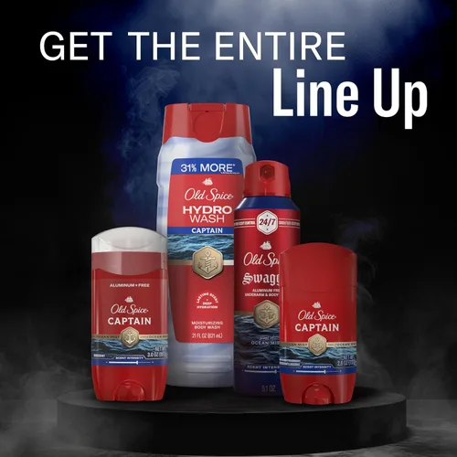 Vista 13 de Old Spice Gel de baño hidratante para hombres, Hydro Wash, aroma e hidratación profunda 2 en 1, ducha fresca 24/7, aroma capitán con niebla oceánica