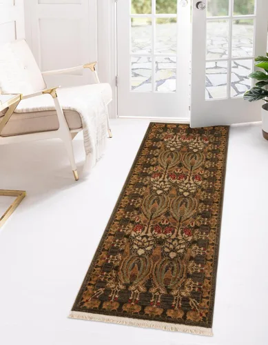 Vista 27 de Unique Loom Edinburgh Collection - Alfombra rectangular (2 pies x 3 pies 1 pulgada, rectangular, azul marino/bronceado)