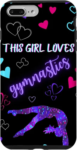 Vista 12 de Funda para iPhone 16 Gymnast This Girl Heart Loves Gymnastics Pink Teal