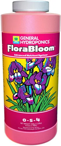 Vista 6 de General Hydroponics FloraBloom 0-5-4 Alimento vegetal, parte del sistema avanzado de nutrientes FloraSeries para plantas, 1 galón