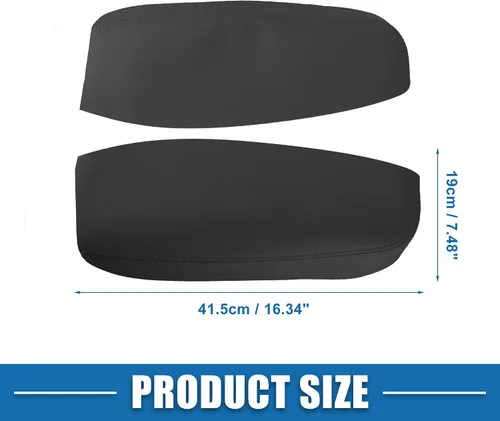 Vista 5 de Panel de la puerta delantera del coche reposabrazos cubierta interior de la puerta trims para Acura RDX 2007-2012 negro 1 par