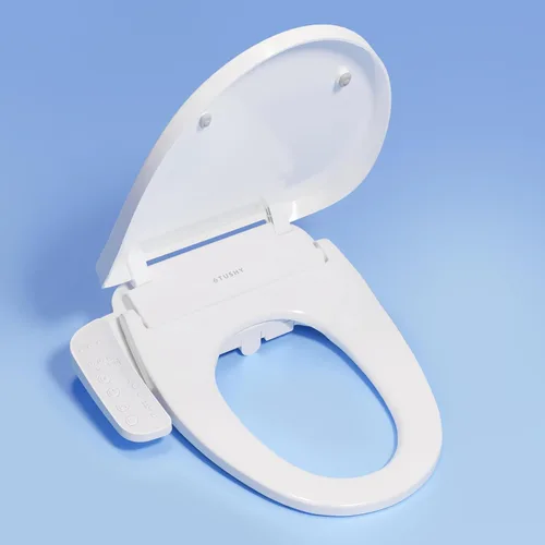 Vista 16 de TUSHY Aura - Asiento de bidé eléctrico de lujo Asiento de inodoro con calefacción con control de temperatura, agua caliente ajustable al instante