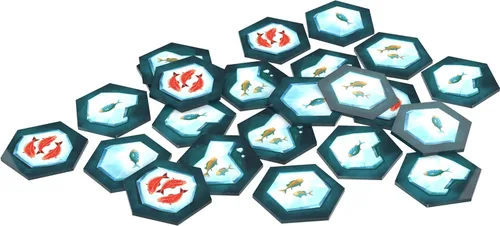 Vista 4 de Hey, That's My Fish! Juego de mesa - Un juego estratégico de aventura de pesca de pingüinos, divertido juego familiar para niños y adultos, a partir