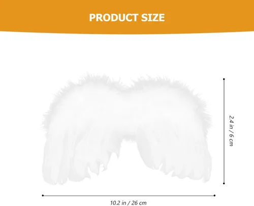 Vista 5 de PRETYZOOM Conjunto de disfraz de ángel para bebé: 4 piezas, incluyendo alas, diadema de halo, arco y flechas