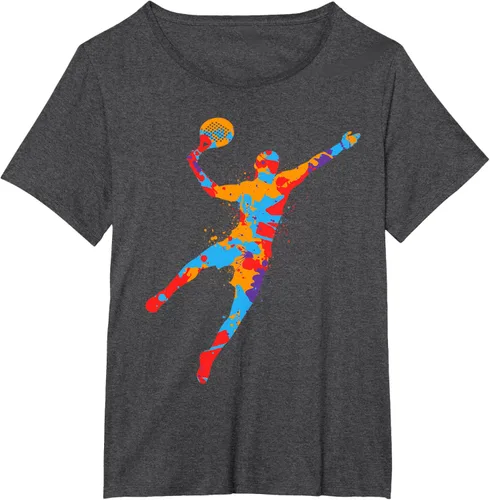 Vista 24 de Playera de Padel Playera Colorida Plataforma Tenis Paddleball Niños Camiseta de Padel