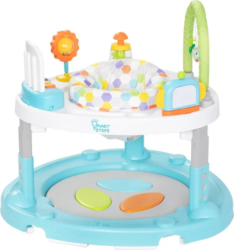 Vista 19 de Smart Steps® Explore N’ Play 5 en 1 de asiento de actividad a elevador, Azul Safari Divertido Blue Safari Fun
